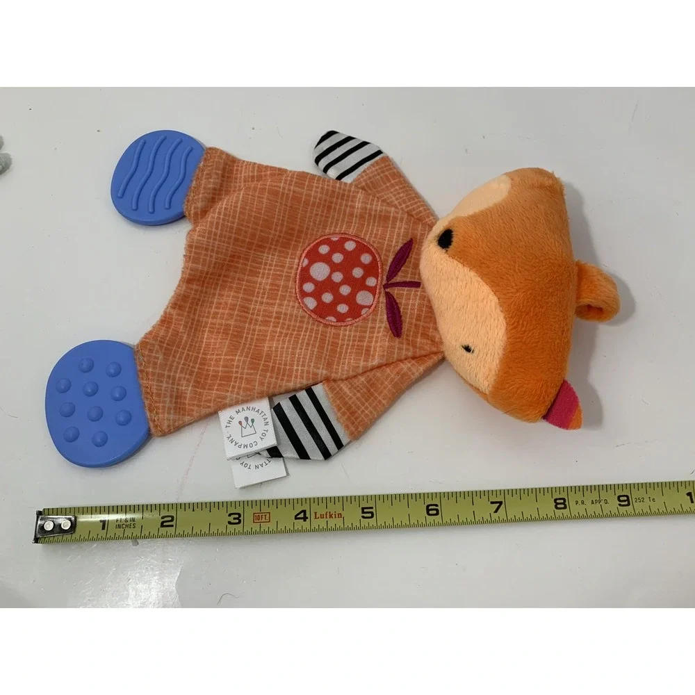 plush baby toys Manhattan fox teether lovey Boppy mini orange stuffed crab